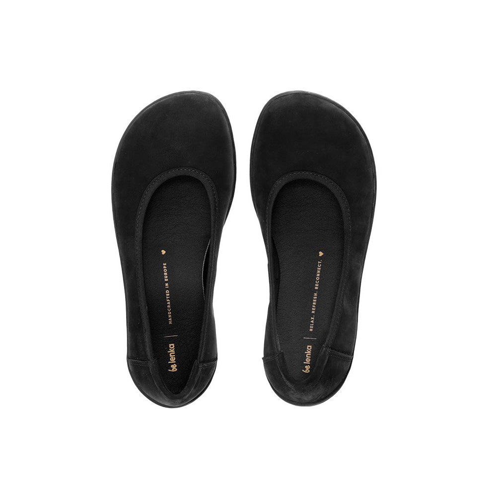 BeLenka Sophie Matt Black Barfuss-Ballerinas