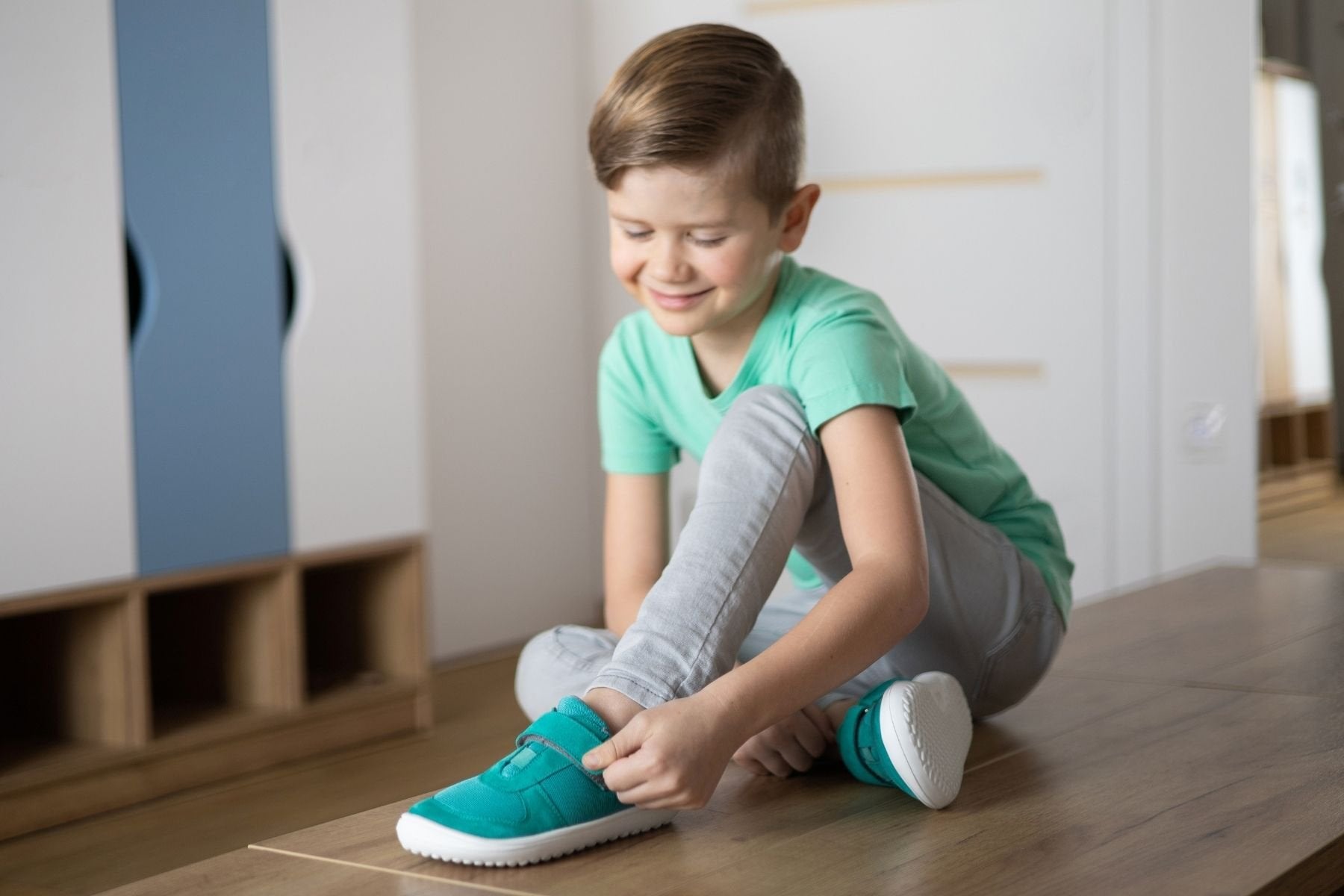 Be Lenka Joy - Aqua Green Barfussschuhe Kinder